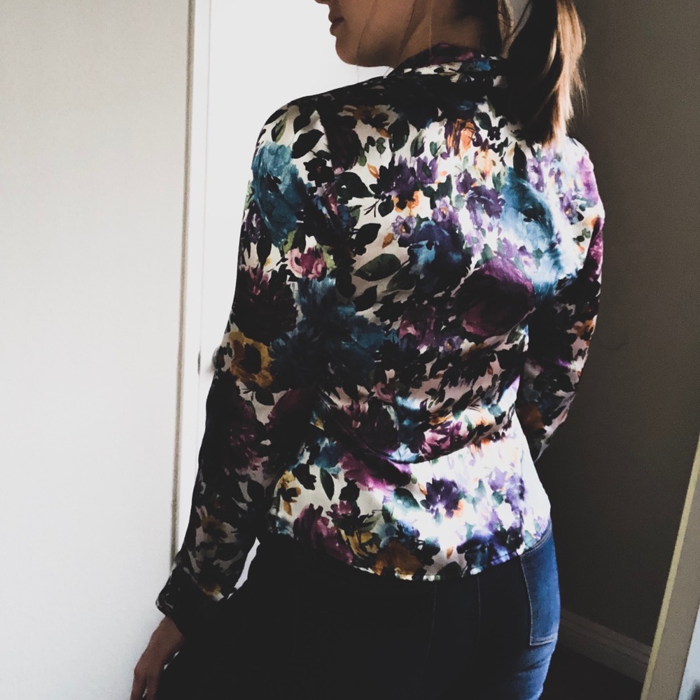 Vintage Floral Blouse
